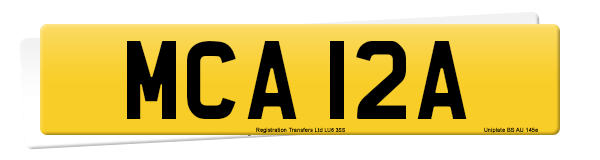 Registration number MCA 12A